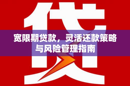 坡头宽限期贷款，灵活还款策略与风险管理指南