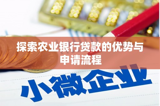 坡头探索农业银行贷款的优势与申请流程