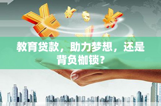 坡头教育贷款，助力梦想，还是背负枷锁？
