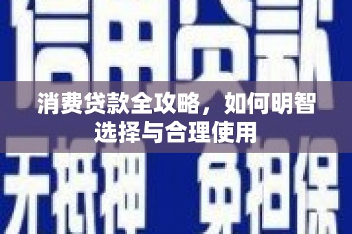 坡头消费贷款全攻略，如何明智选择与合理使用