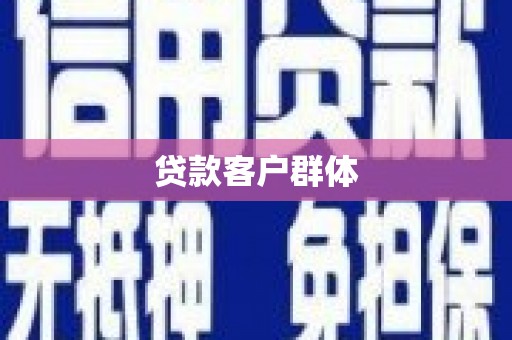 坡头贷款客户群体
