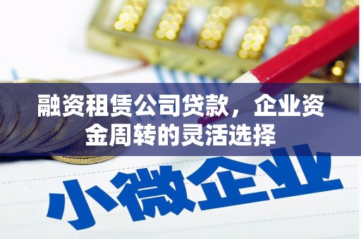 坡头融资租赁公司贷款，企业资金周转的灵活选择