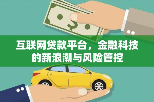 坡头互联网贷款平台，金融科技的新浪潮与风险管控