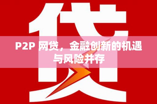 坡头P2P 网贷，金融创新的机遇与风险并存