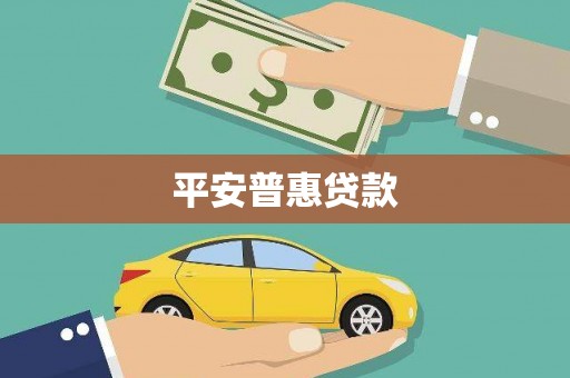 坡头平安普惠贷款