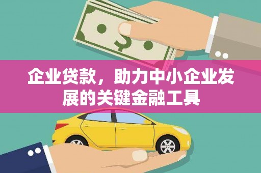坡头企业贷款，助力中小企业发展的关键金融工具