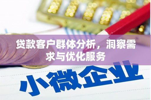 坡头贷款客户群体分析，洞察需求与优化服务